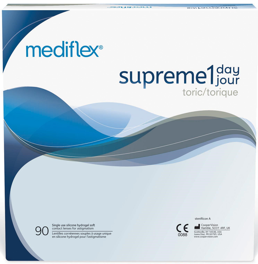 Mediflex® Supreme 1 Day Toric 90 Pack